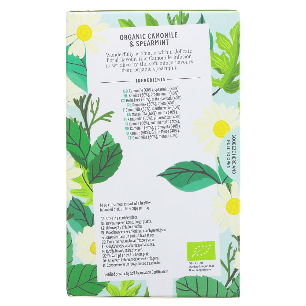 Heath & Heather Organic Camomile & Spearmint Tea (20 bags)