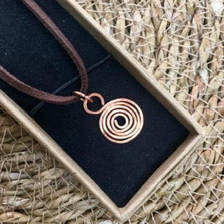 Maria Silmon - The Conscious Jeweller - Copper Spiral Pendant