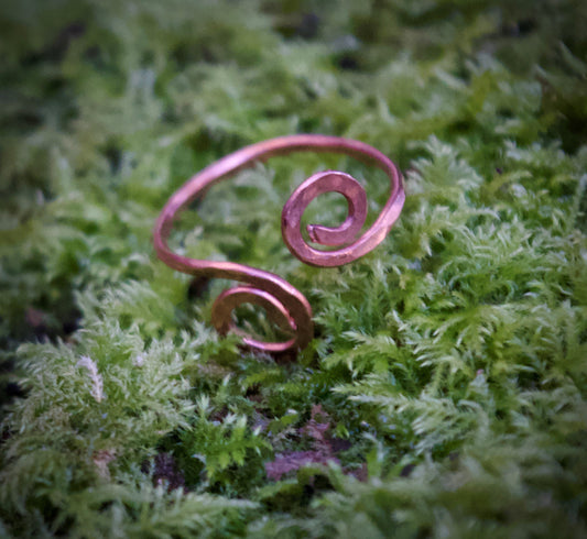 Maria Silmon - The Conscious Jeweller - Copper 1 Spiral Ring