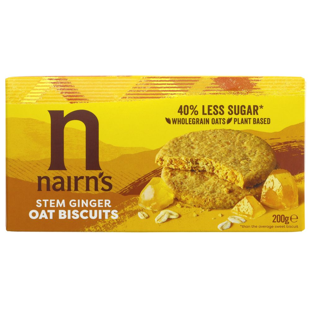 Nairn's Stem Ginger Oat Biscuits 200g