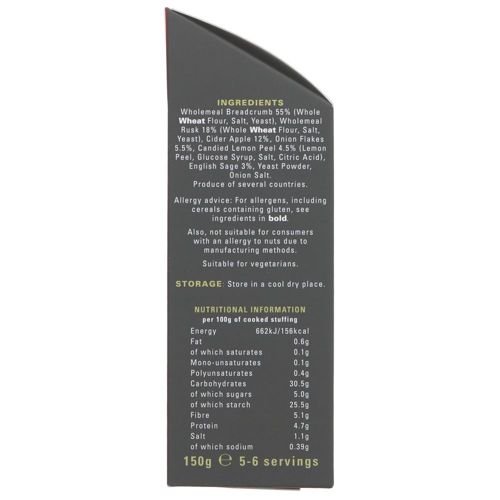 Shropshire Spice Cider Apple & English Sage Wholemeal Stuffing Mix 150g