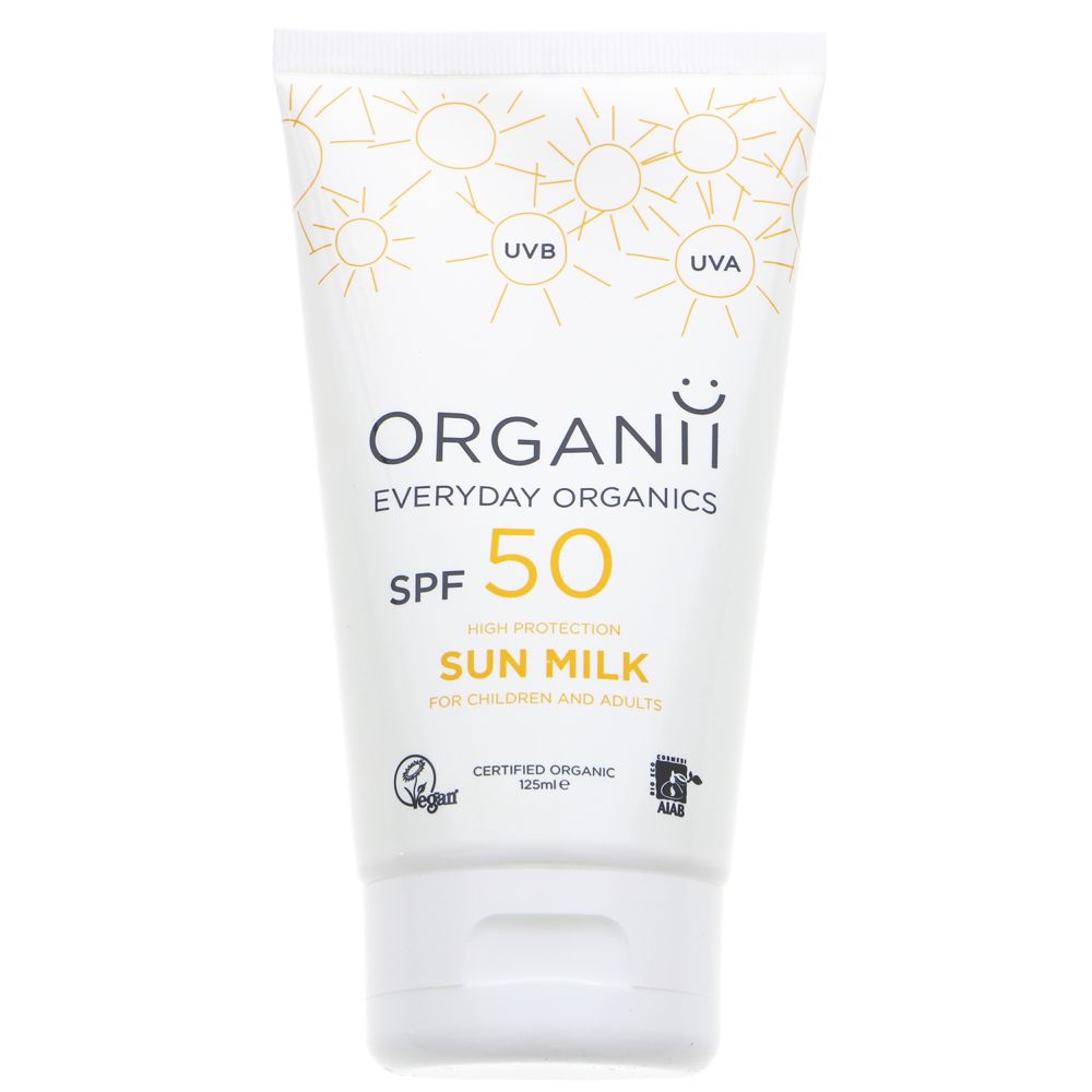 Organii SPF50 Mineral Sun Milk 125ml