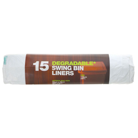 Degradable Swing Bin Liners 15 x 50L d2w