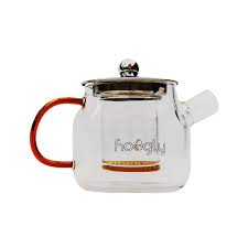Hoogly Silver Lid Teapot with Glass Filter