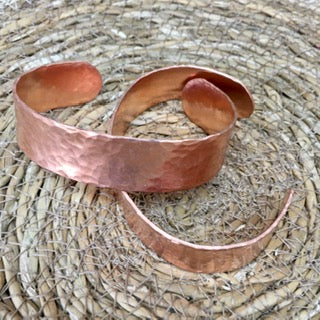 Maris Silmon -The Conscious Jeweller - Copper Thick Hammered Band