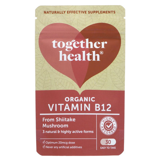 Together Health Organic Vitamin B12 from Shiitake Mushroom 30 Capsules