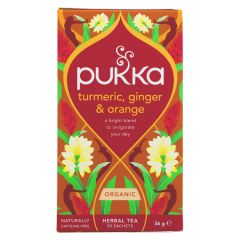 Pukka Turmeric Ginger & Orange Tea (20 bags)
