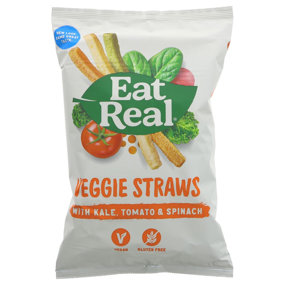 Eat Real Veggie Straws - Kale Tomato & Spinach  113g