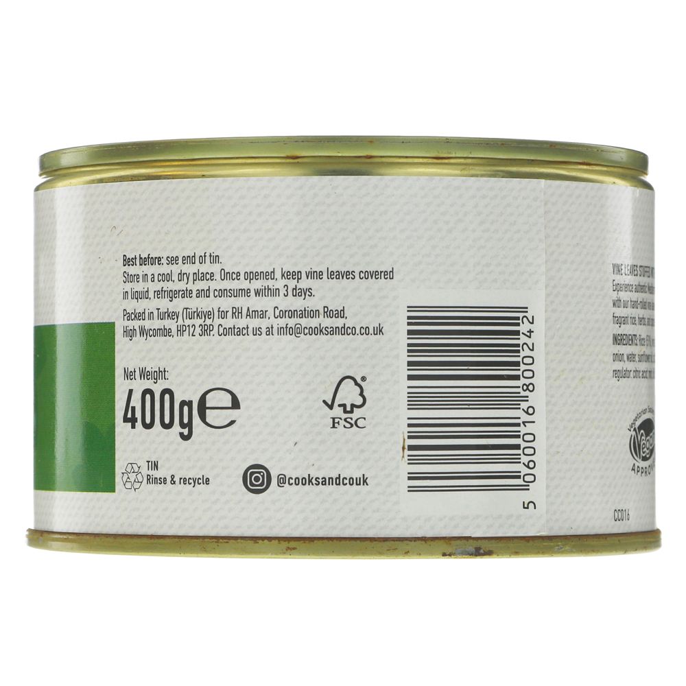 Stuffed Vine Leaves - Cooks & Co 400g