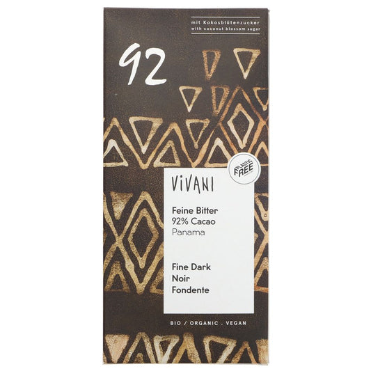 Vivani 92% Cacao Panama Fine Dark Chocolate