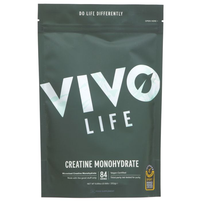 Vivo Life Creatine Monohydrate 252g (84 Servings)