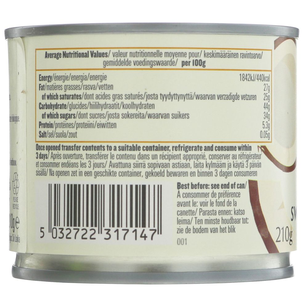 Biona Condensed Coconut Milk 210ml