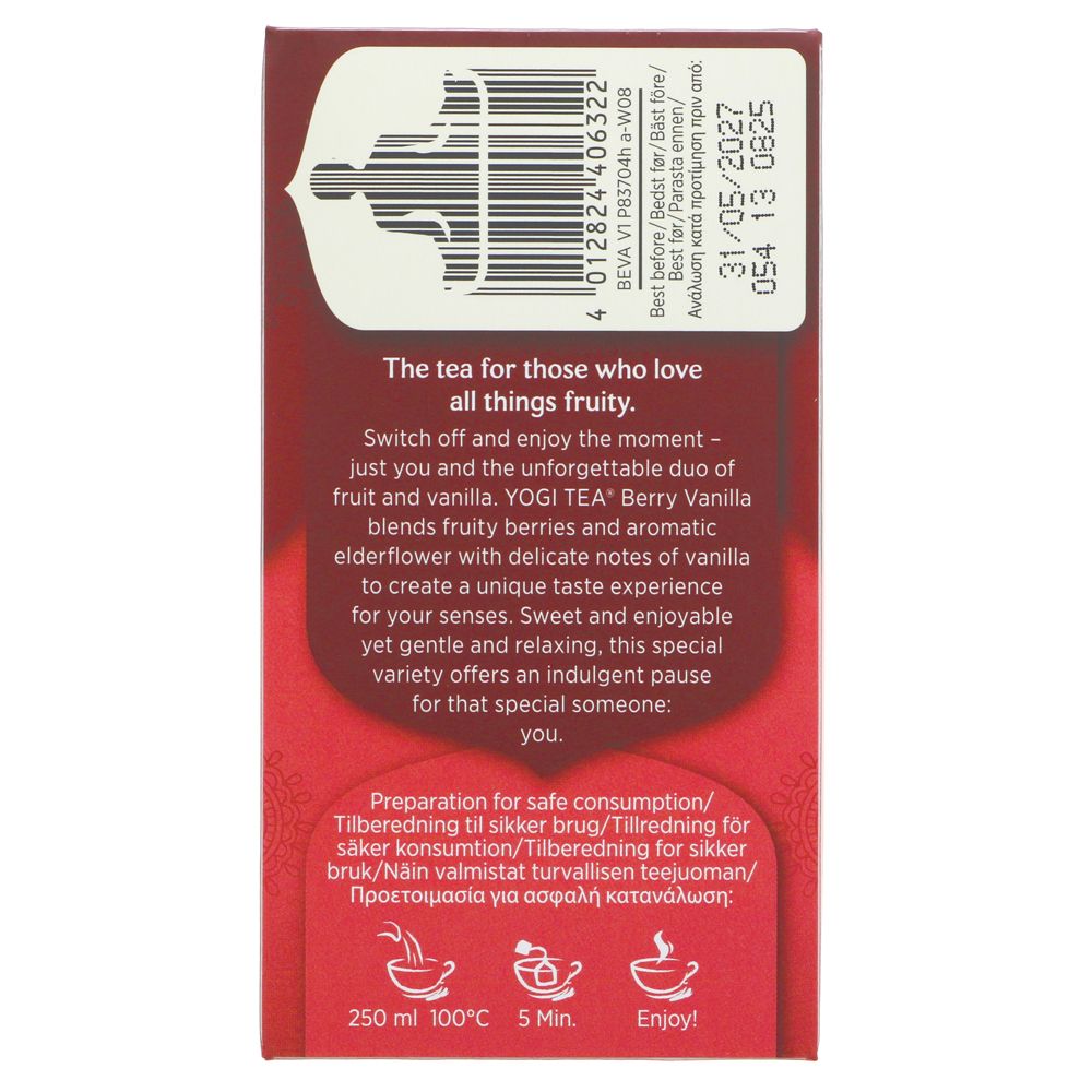 Yogi Berry Vanilla Tea (x17 bags)
