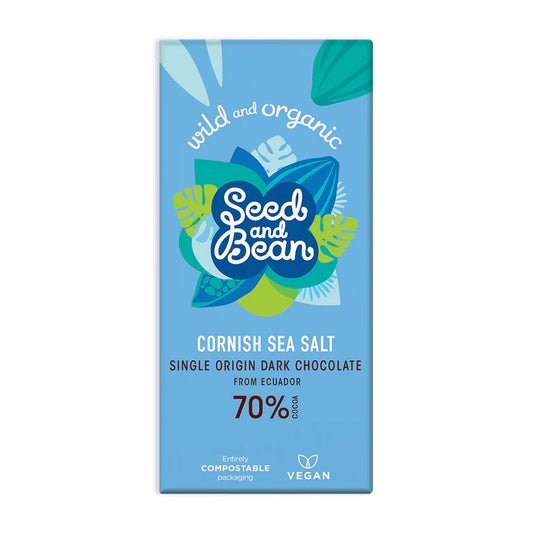 Seed & Bean Cornish Sea Salt Dark Chocolate 75g