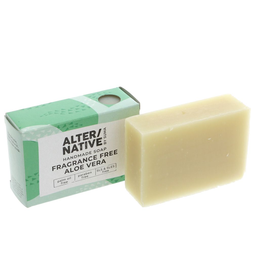 Alter/Native Fragrance Free Aloe Vera Boxed Soap 95g