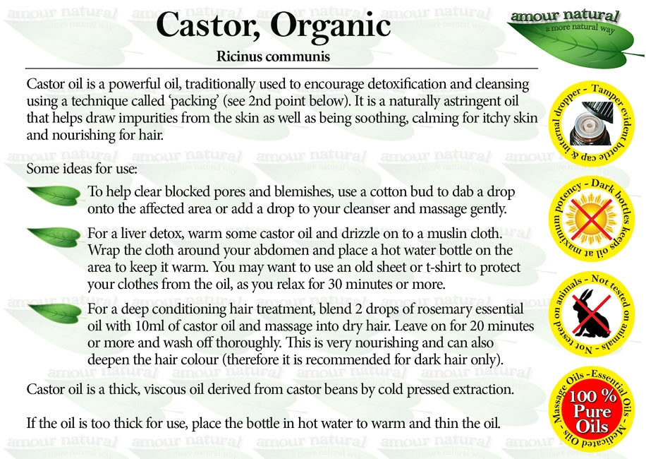 Amour Natural Organic Castor Fixed Oil 100ml