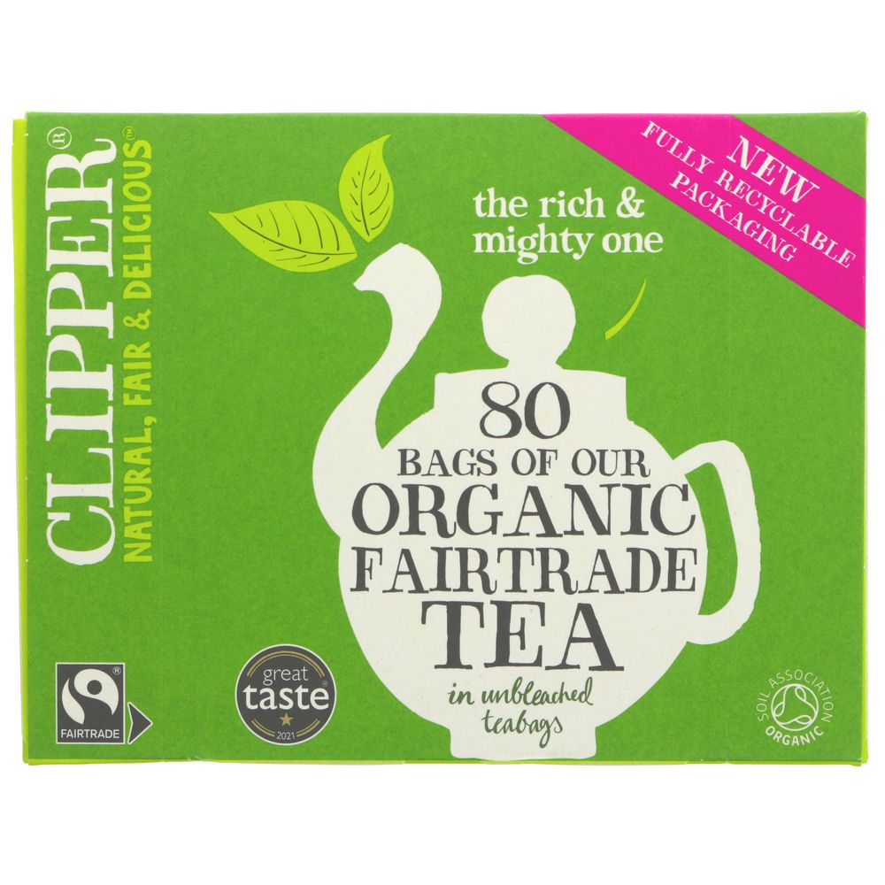 Clipper Organic Fairtrade Tea (80 Bags)