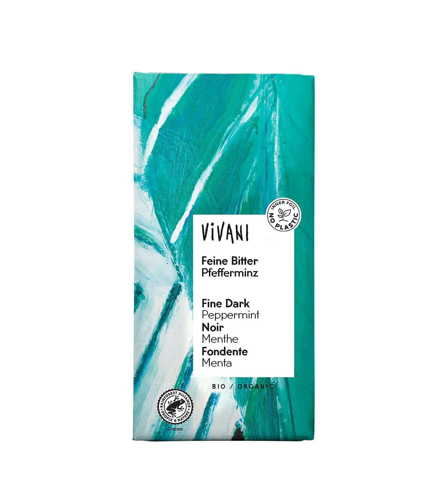 Vivani Fine Dark Peppermint Chocolate 100g Bar