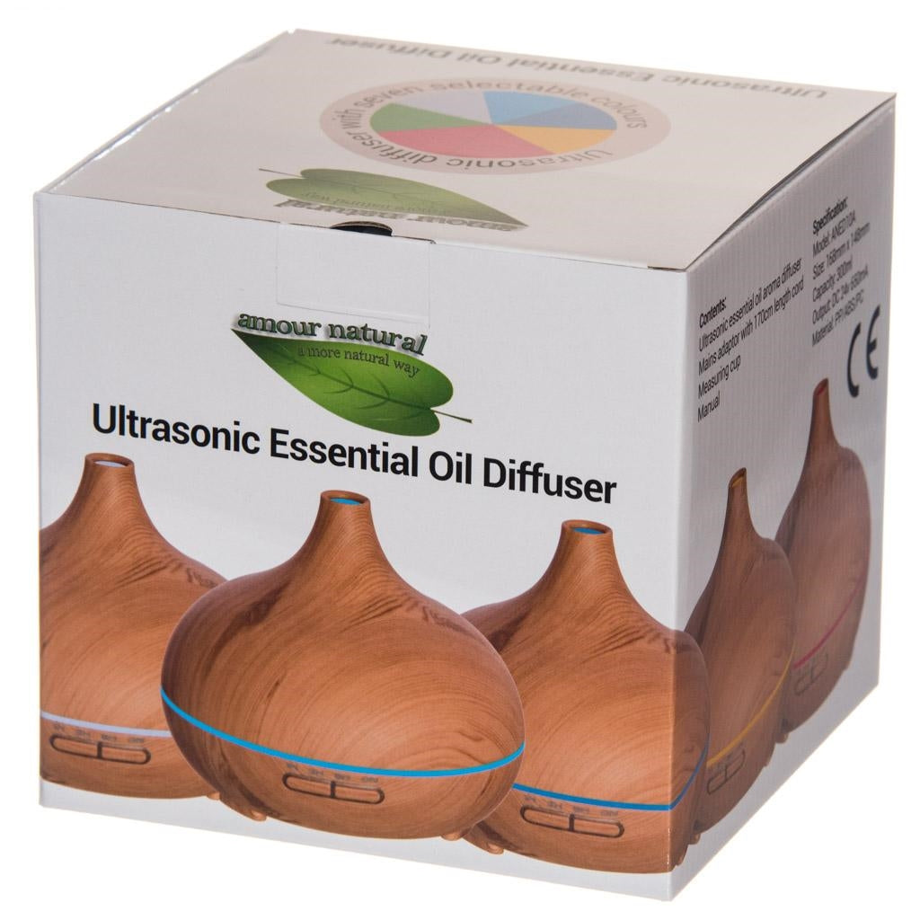 Amour Ultrasonic Essential Oil Diffuser (Wood Effect)