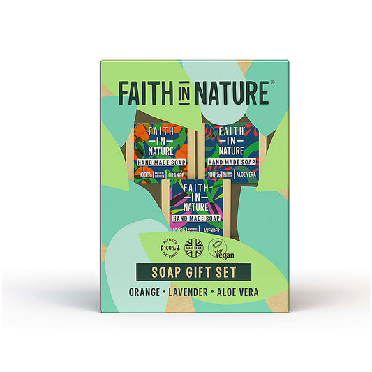 Faith in Nature Soap Gift Set (3x100g bars)