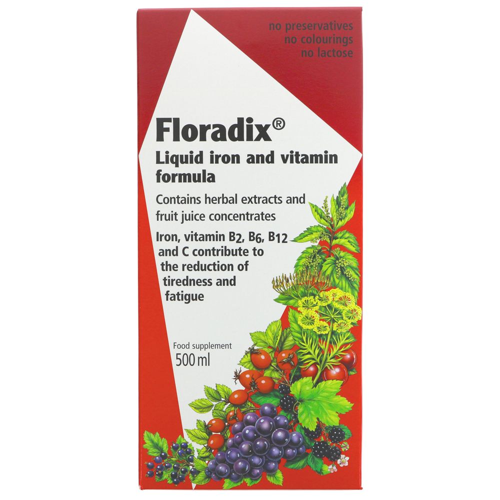 Floradix Liquid Iron & Vitamin Formula 500ml
