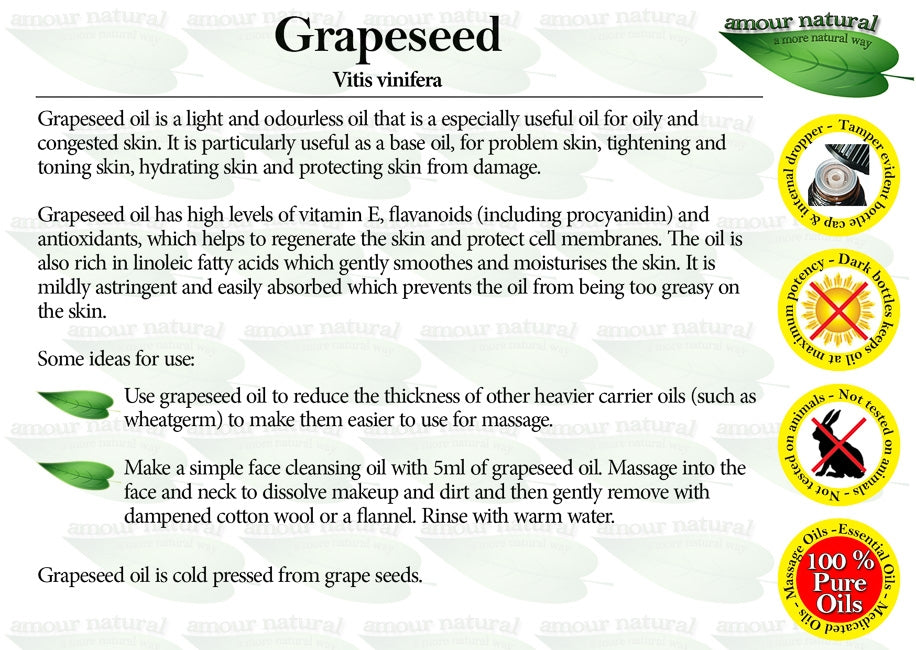 Armour Natural Grapeseed oil 100ml