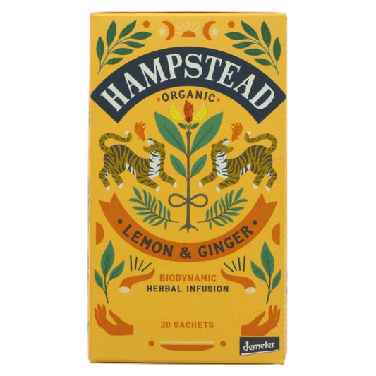Hampstead Organic Lemon & Ginger Tea 20 sachets