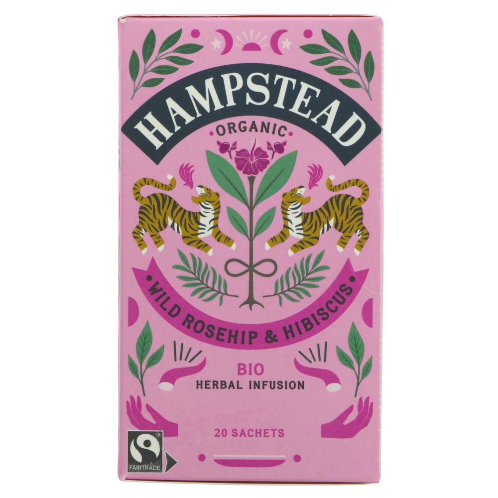 Hampstead Wild Rosehip & Hibiscus Tea (20 sachets)