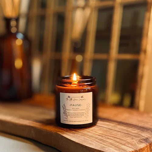 The Little Peace Company Pause Soy Wax Aromatherapy Candle