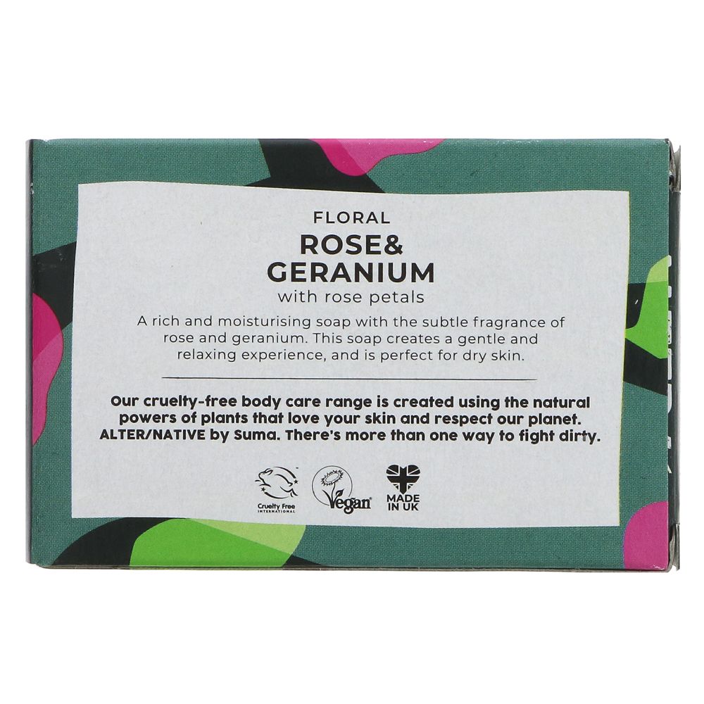 Alter/Native Rose & Geranium  Boxed Soap 95g