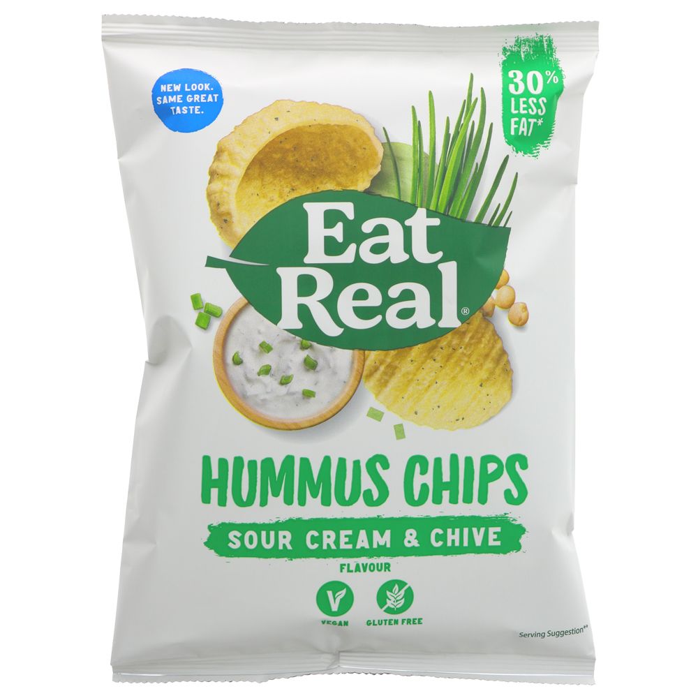 Eat Real Hummus Chips Sour Cream & Chive 45g